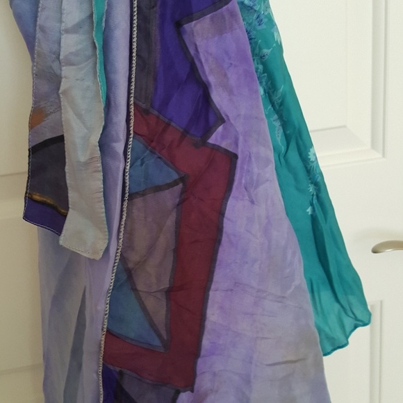 🔥🔥🔥100% SILK Multi-Way Wrap Maxi Dress/skirt - Picture 4 of 8